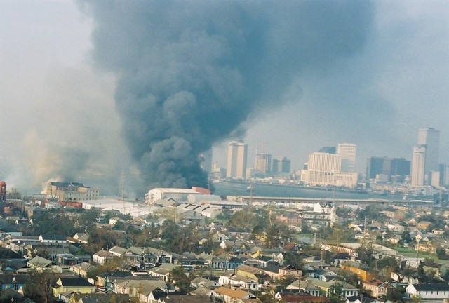 Ураган Катрина: пожары