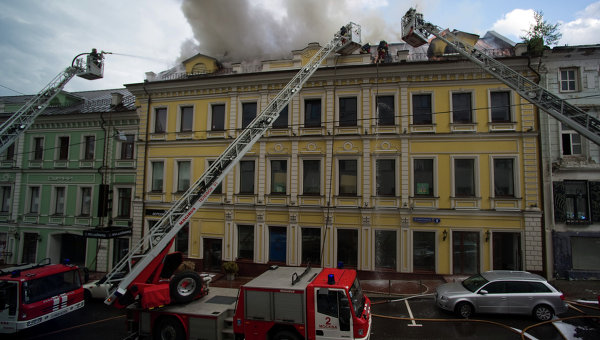 Пожары в Москве: Столешниковый переулок 2012 год Пожары в Москве: Столешниковый переулок 2012 год