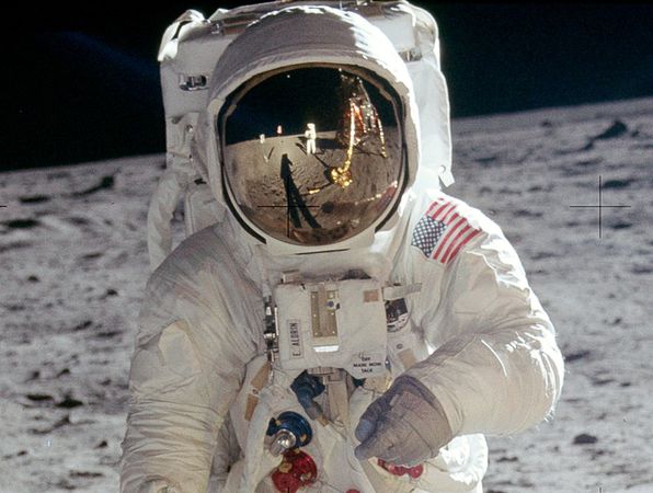 Американцы на Луне: Базз Олдрин и Нил Армстронг