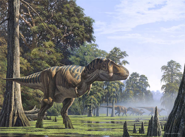 Тираннозавр - крупный динозавр