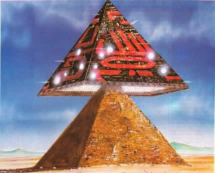 Космические пришельцы и строительство египетских пирамид - картины и символы