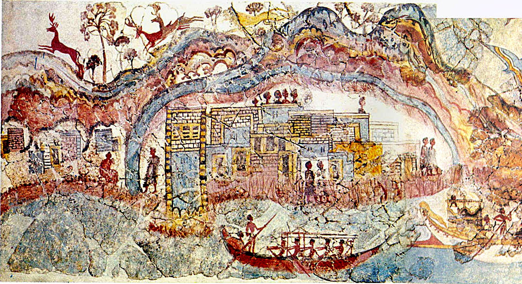 Атлантида - фреска из Акротири