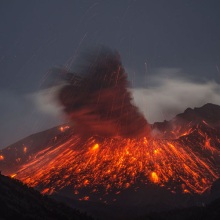 самый опасный вулкан в мире Сакурадзима