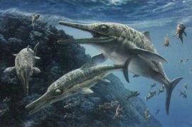 доисторические хищники Ихтиозавры