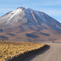 самый большой вулкан в мире Сан-Педро