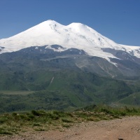 самый большой вулкан в мире Эльбрус